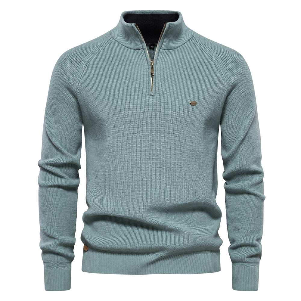 Matthew | Classic Ribbed Quarter-Zip Sweater