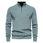 Matthew | Classic Ribbed Quarter-Zip Sweater