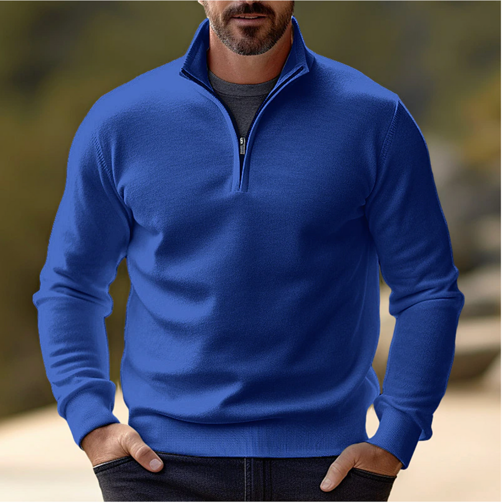 Gregory | Modern Quarter-Zip Knit Sweater
