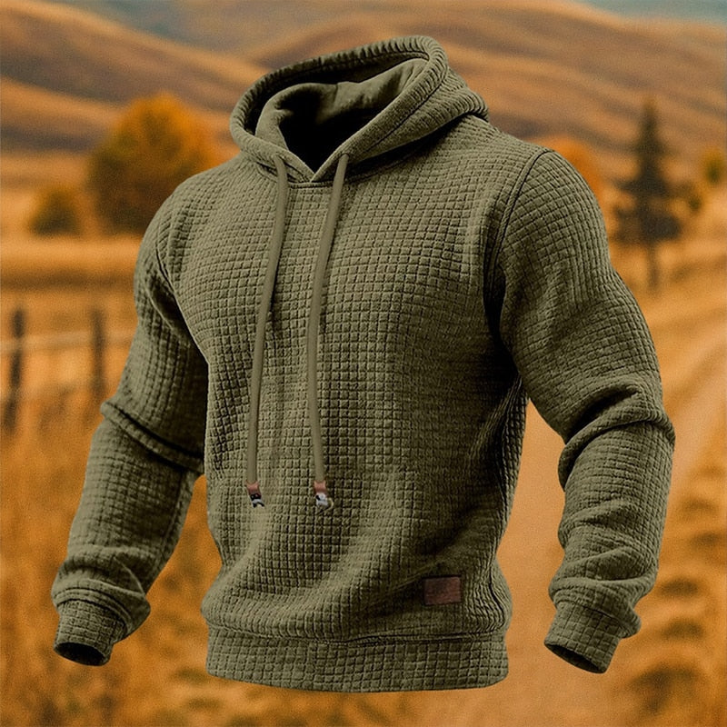 Theodore | Modern Waffle Knit Hoodie