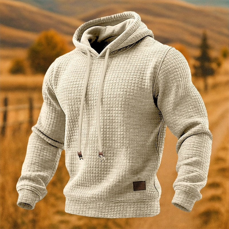Theodore | Modern Waffle Knit Hoodie