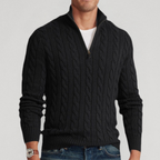 Bruce | Classic Knit Quarter-Zip Sweater