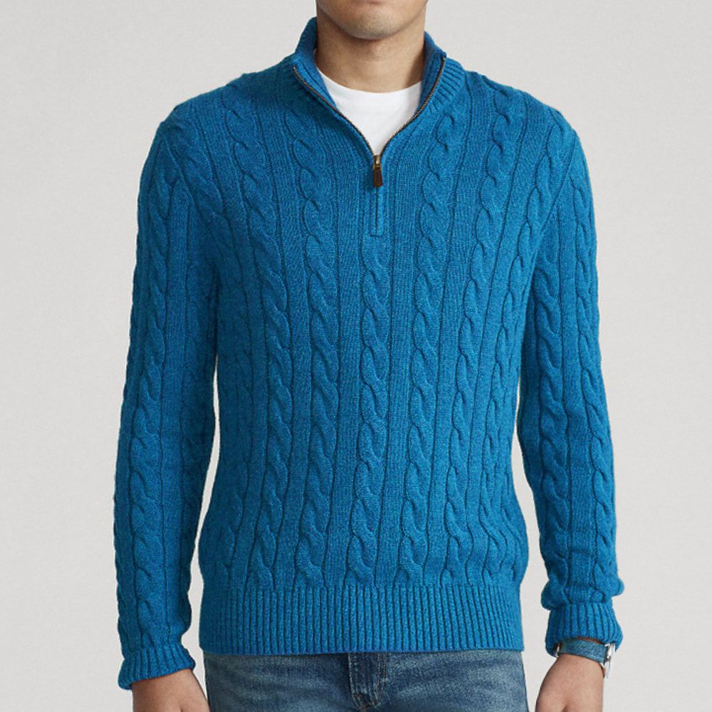 Bruce | Classic Knit Quarter-Zip Sweater