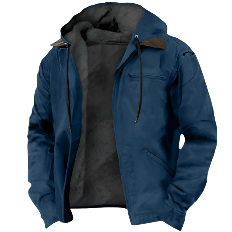Simon | Rugged Fleece-Lined Hooded Jacket