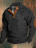Harold | Refined Quilted Button-Collar Sweater