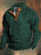 Harold | Refined Quilted Button-Collar Sweater