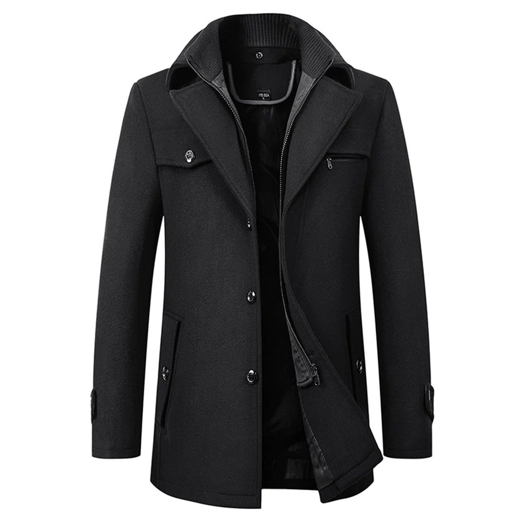 Simon | Refined Wool Stand-Collar Jacket