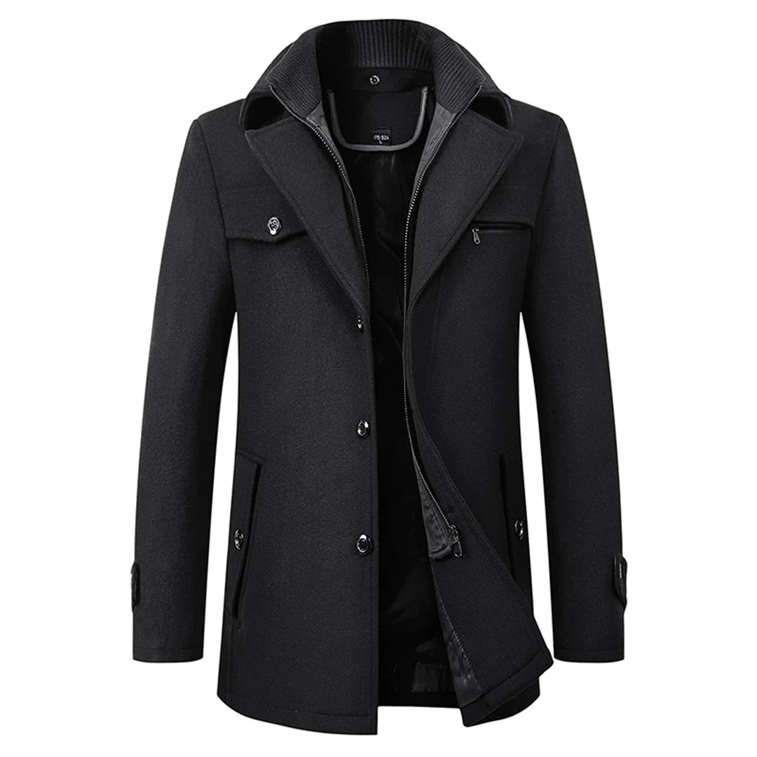 Simon | Refined Wool Stand-Collar Jacket