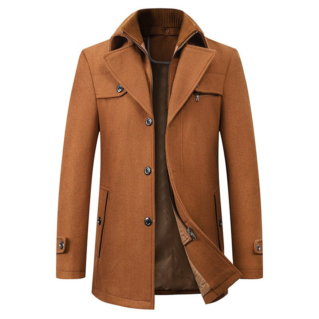 Simon | Refined Wool Stand-Collar Jacket