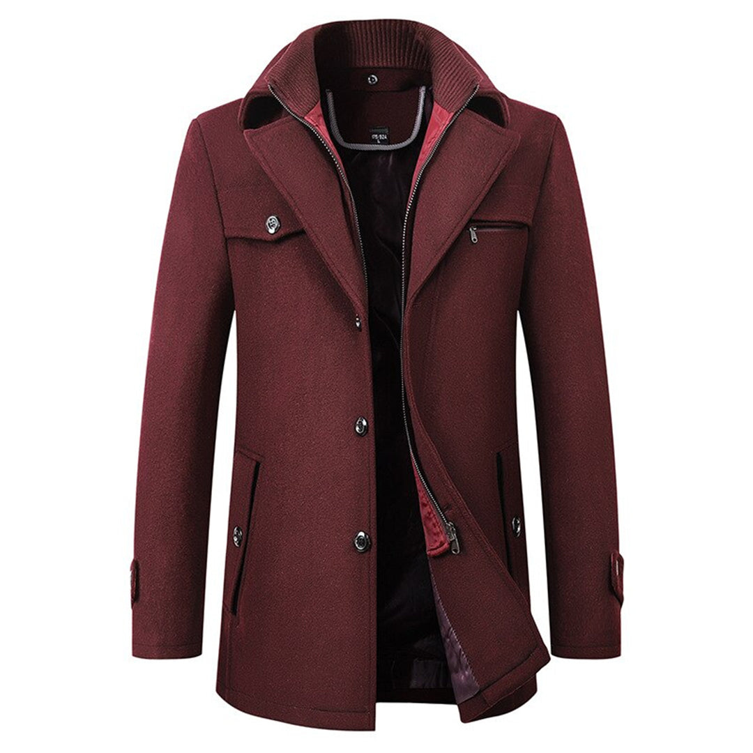 Simon | Refined Wool Stand-Collar Jacket