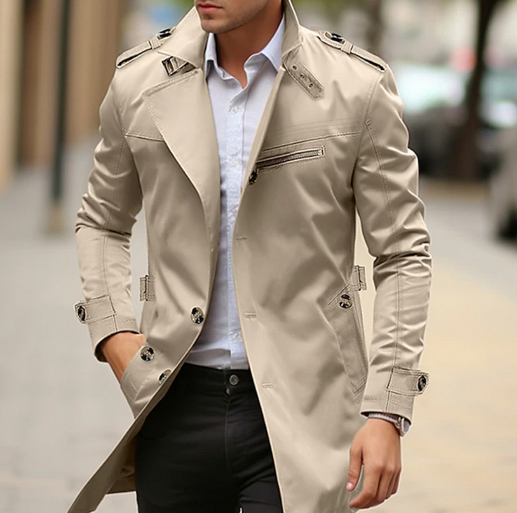 Thomas | Refined Slim-Fit Trench Coat