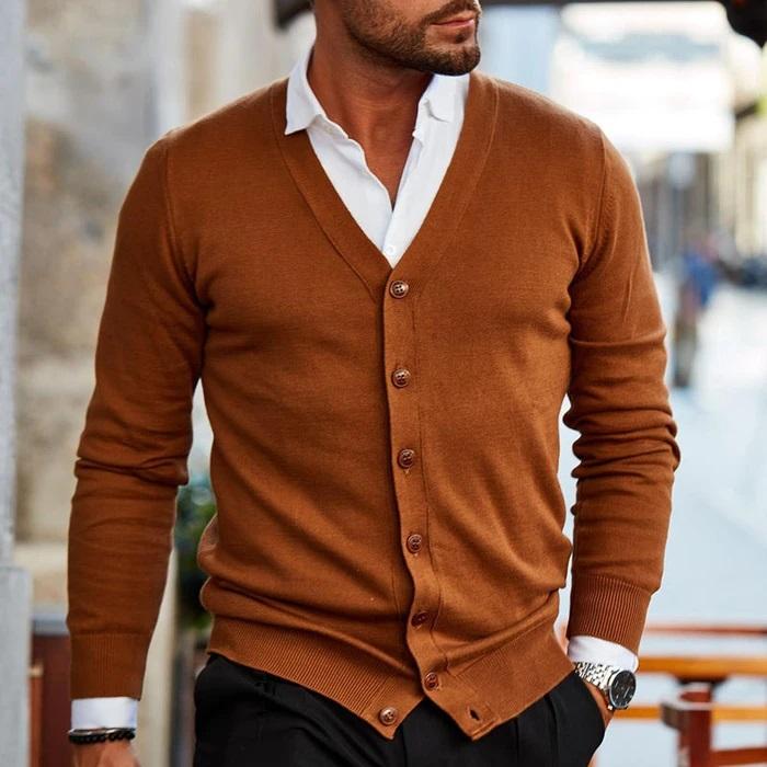 Thomas | Refined V-Neck Knit Cardigan