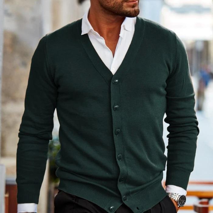 Thomas | Refined V-Neck Knit Cardigan