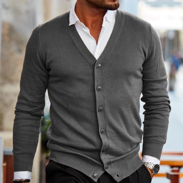 Thomas | Refined V-Neck Knit Cardigan