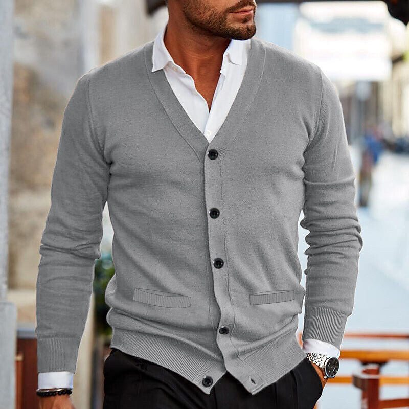 Thomas | Refined V-Neck Knit Cardigan