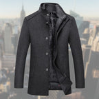 Vincent | Refined Wool Stand-Collar Jacket