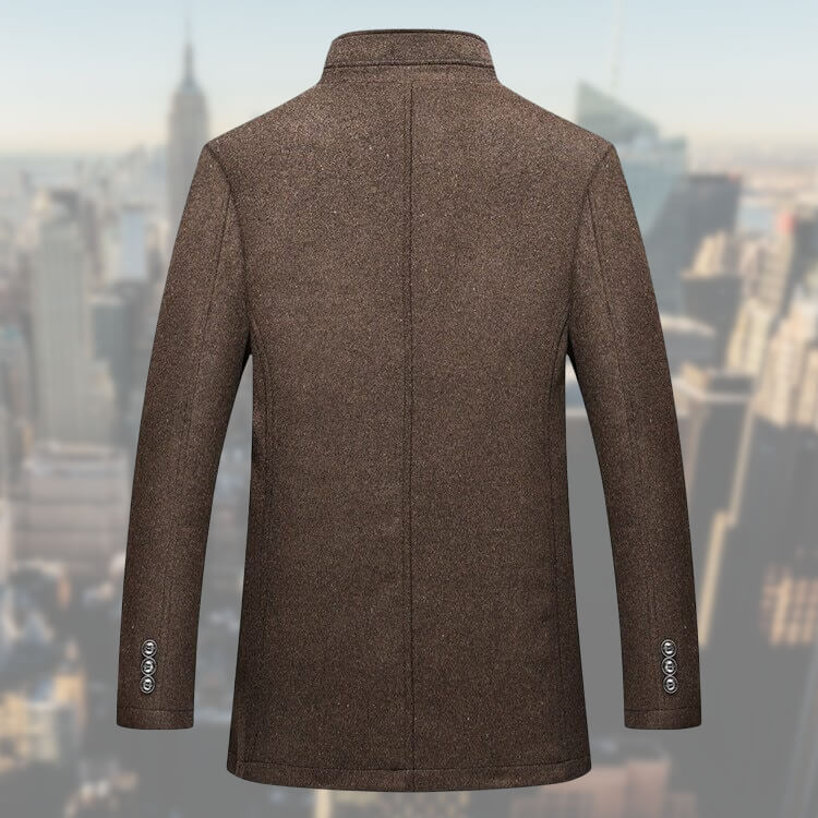 Vincent | Refined Wool Stand-Collar Jacket