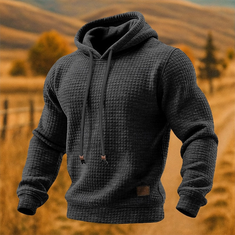 Theodore | Modern Waffle Knit Hoodie